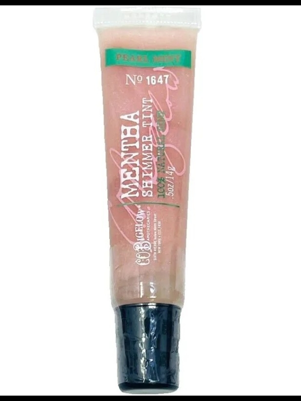 Mentha Shimmer Tint Lip Gloss - Pearl Mint Sheer Pink Bath & Body Works